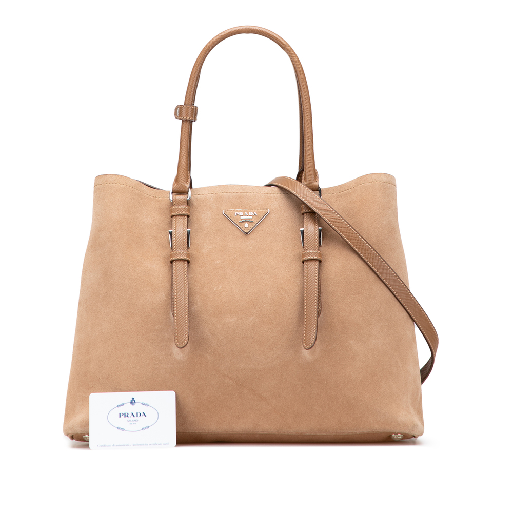 Pre-Loved Prada Medium Scamosciato Double Handle Tote - Picture 10 of 10